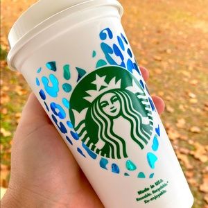 Blue Green Holographic Reusable STARBUCKS HOT CUP